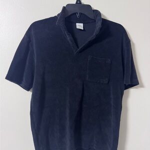Zara Midnight Black Polo Shirt